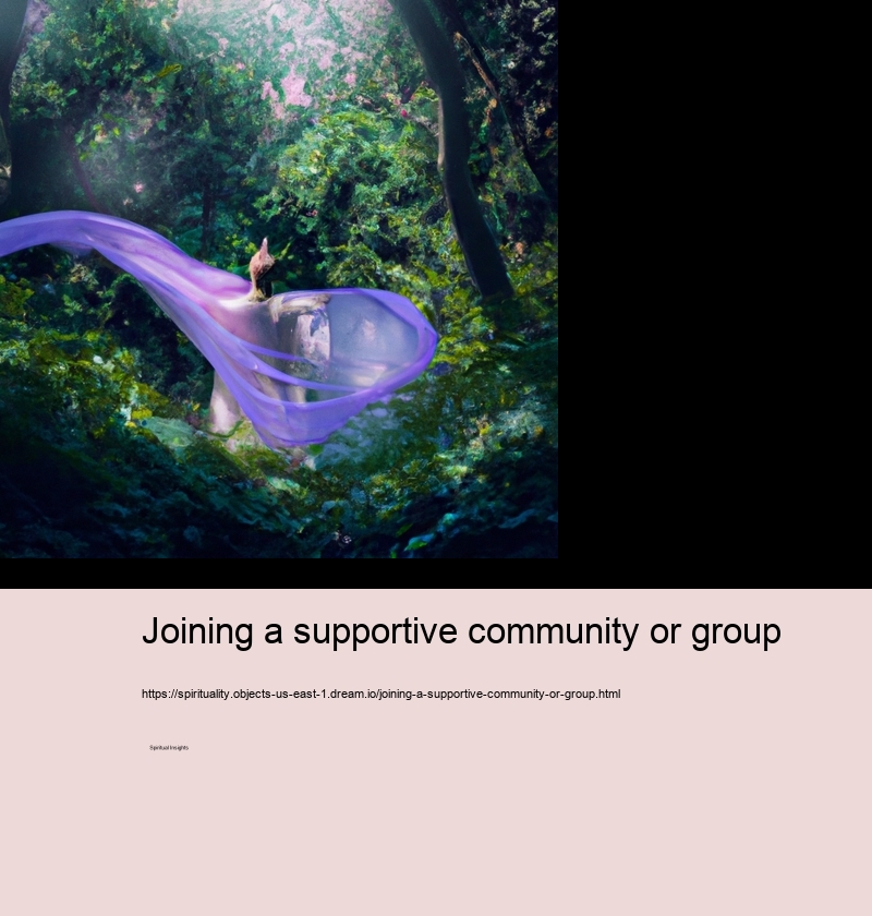 Joining a supportive community or group